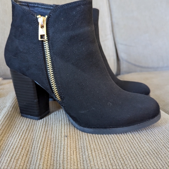 Call It Spring, suede, heeled ankle boots - Picture 4 of 5